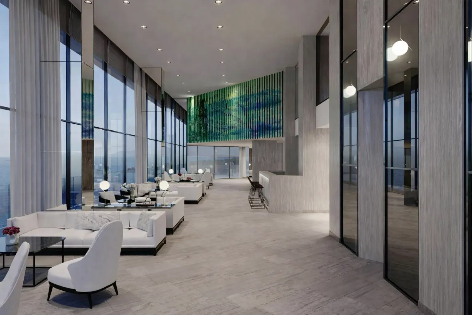 Hall d'entrée d'entreprise de luxe
